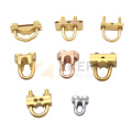 Factory Supply Earth Rod Clamp Brass U Bolt Clamp Electrical Cable Connector